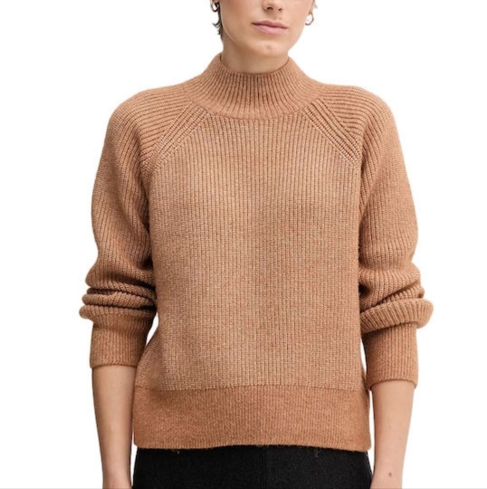 Calvin Klein Womens Thrush Brown Cozy Soft Chunky Ribbed Knit Jumper NWT Size XL